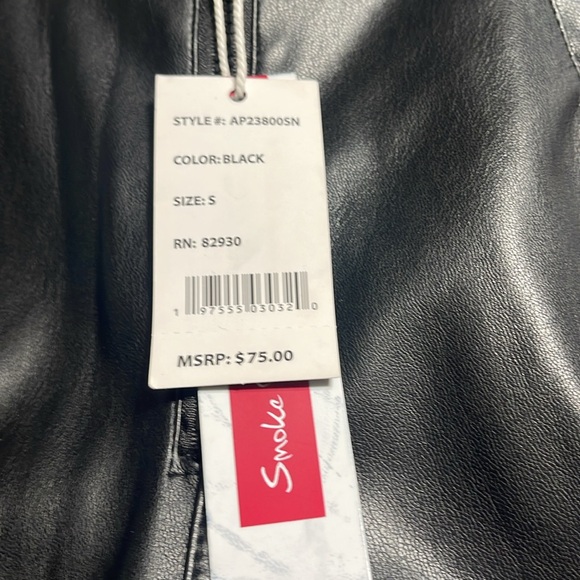 NWT Smoke Rise Red leather feel pants - Picture 7 of 11